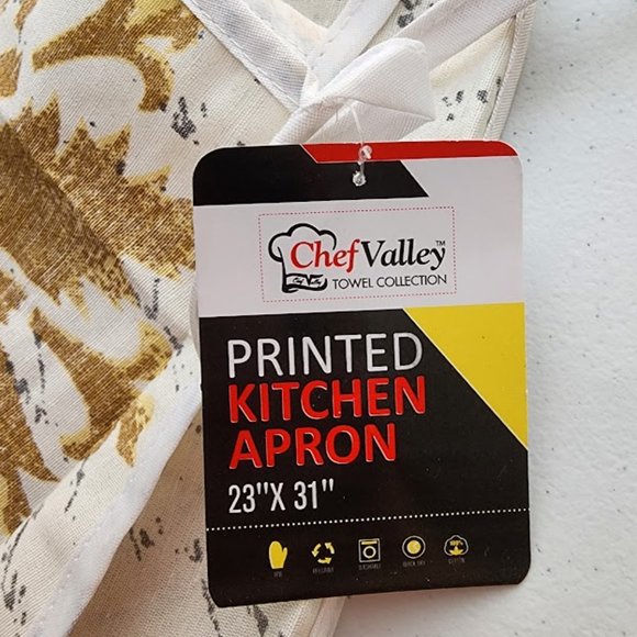 Fabric Kitchen Apron with pockets.*** 100% Cotton. - Picture 6 of 9